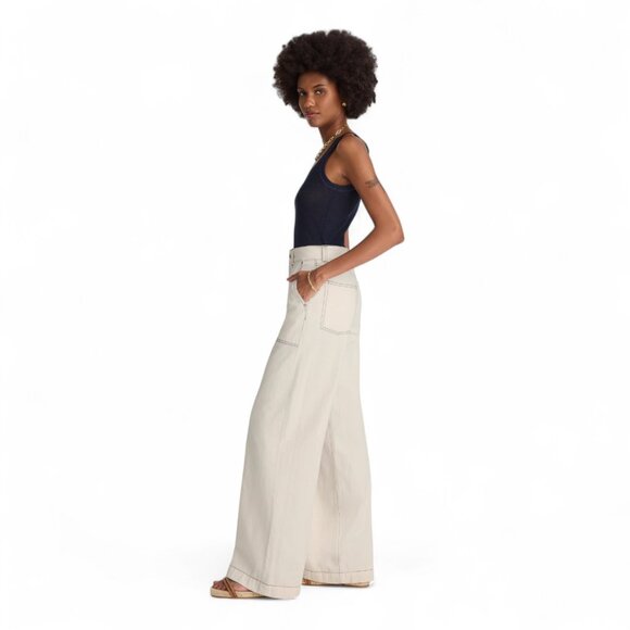 Madewell Superwide-Leg Utility Jeans in Vintage Canvas Size 28 - Picture 2 of 13